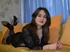 brunette imparsial willing perform