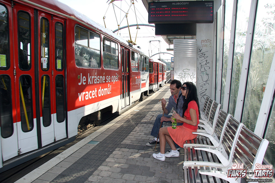 A very horny couple loves railway track fuc - XXX Dessert - Picture 1