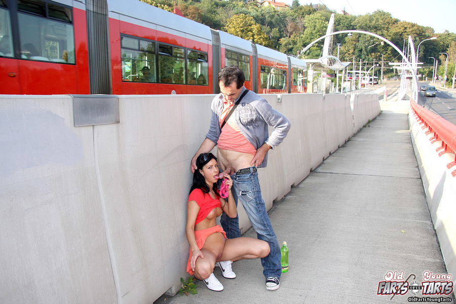 A very horny couple loves railway track fuc - XXX Dessert - Picture 4