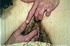 Hairy pussy classic porn girl has a little fun with her lover on the bed.