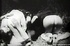 Two petite classic porn chicks in dirty threesome outdoors.