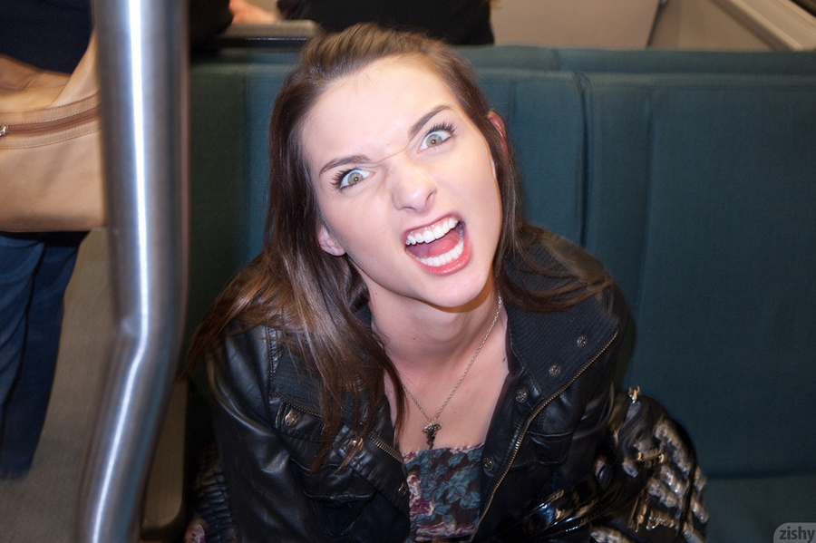 Mischievous brunette teen gal showing off h - XXX Dessert - Picture 6