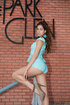wonderful brunette babe posing