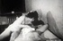 Seductive retro girl taking his panties off and pleasing his meat.