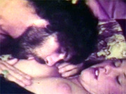 Sexy vintage girl turning him on in the seventies hardcore