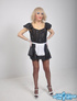 Kinky and pretty dressed as a sexy rich housemaid, this crossdresser delivers