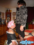 Gorgeous bitch gets two men to become crossdressers and punishes them