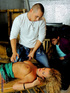 Dirty bisexuals fuck and suck in a furniture deposit