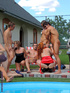 Bisexuals enjoy a hard cock summer party