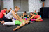 yoga class finishes with