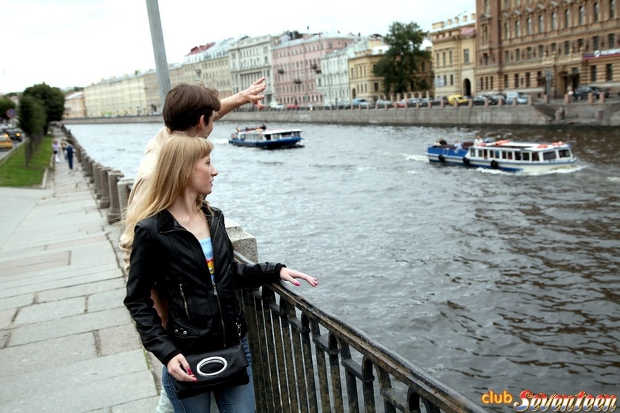 Teen tourists fuck hard after their city br - XXX Dessert - Picture 1