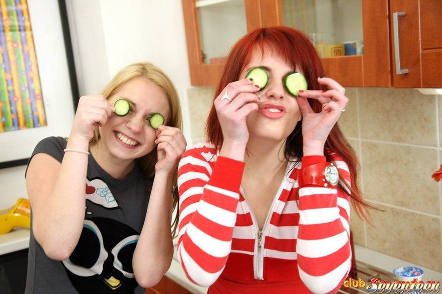 Young lesbian girls show some food porn - XXX Dessert - Picture 5