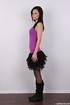 brunette fashion model has