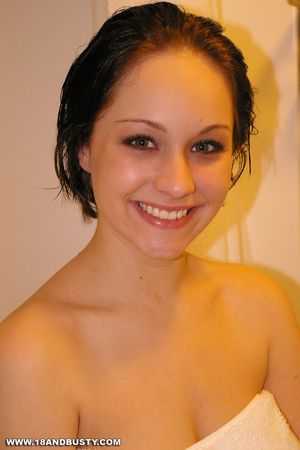 Sexy slender teenager in shower has real - XXX Dessert - Picture 11