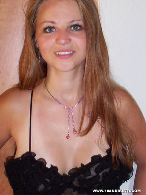 Very young teen shows off her hot fresh  - Picture 1