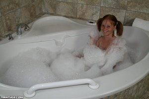 Young teen slut in soapy bath gets a big - XXX Dessert - Picture 1