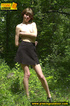 Teen with cute small tits take off her clothes to stand and piss in the