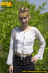 young cute blonde enjoying