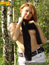 Sexy young blonde strips off her cute clothes to spread her legs to piss