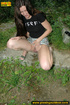 girl taking walk decides