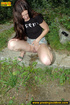 girl taking walk decides