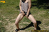 blonde naughty chick slides