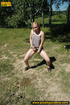 blonde naughty chick slides