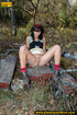 girl spreads her cute