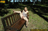 cute blonde has fun