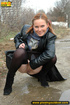 pretty babe black leather