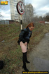 pretty babe black leather