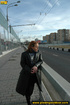 City babe cant wait to get home and bends down to piss right on the city