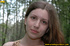 Young innocent looking chick raises short skirt to pee on stone tiles