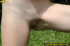 Very cute and young chick out in the woods enjoys pissing out in the woods