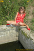 lady red with hot
