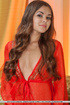 Mystery girl in red shows stunning views of her real hot booty and boobs