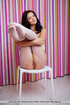 Lusty chick with sexy eyes poses nude showing cute tits, booty and hot