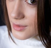Sweet looking chick bares it all to reveal hot pussy, cute tits and ass