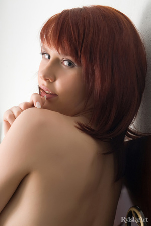 Hot ginger teen takes off her red jumper - XXX Dessert - Picture 13