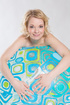 mischievous blonde teeny posing