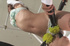 stretched and suspended asian