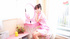 Sweet young Asian teen in room shows off her hot body as she masturbates