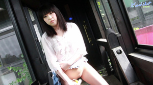 Young naughty hot Asian teen models her sexy body as she seductively eats banana - XXXonXXX - Pic 15