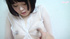 Slutty Asian teen sucks on flesh dildo as she pussy is teased swollen