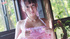 Sexy young chick in pink short dress and green thong gets rubbed on the
