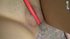 Young Asian girl reveals hot greet thong and then uncovers tight butthole