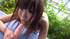 Real young and naughty Asian girl sucks on her dildo before dipping in