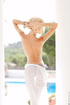 tall sexy blonde gets