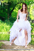 Naughty bride-to-be gets naked on the photo shoot