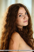 long curly dark hair